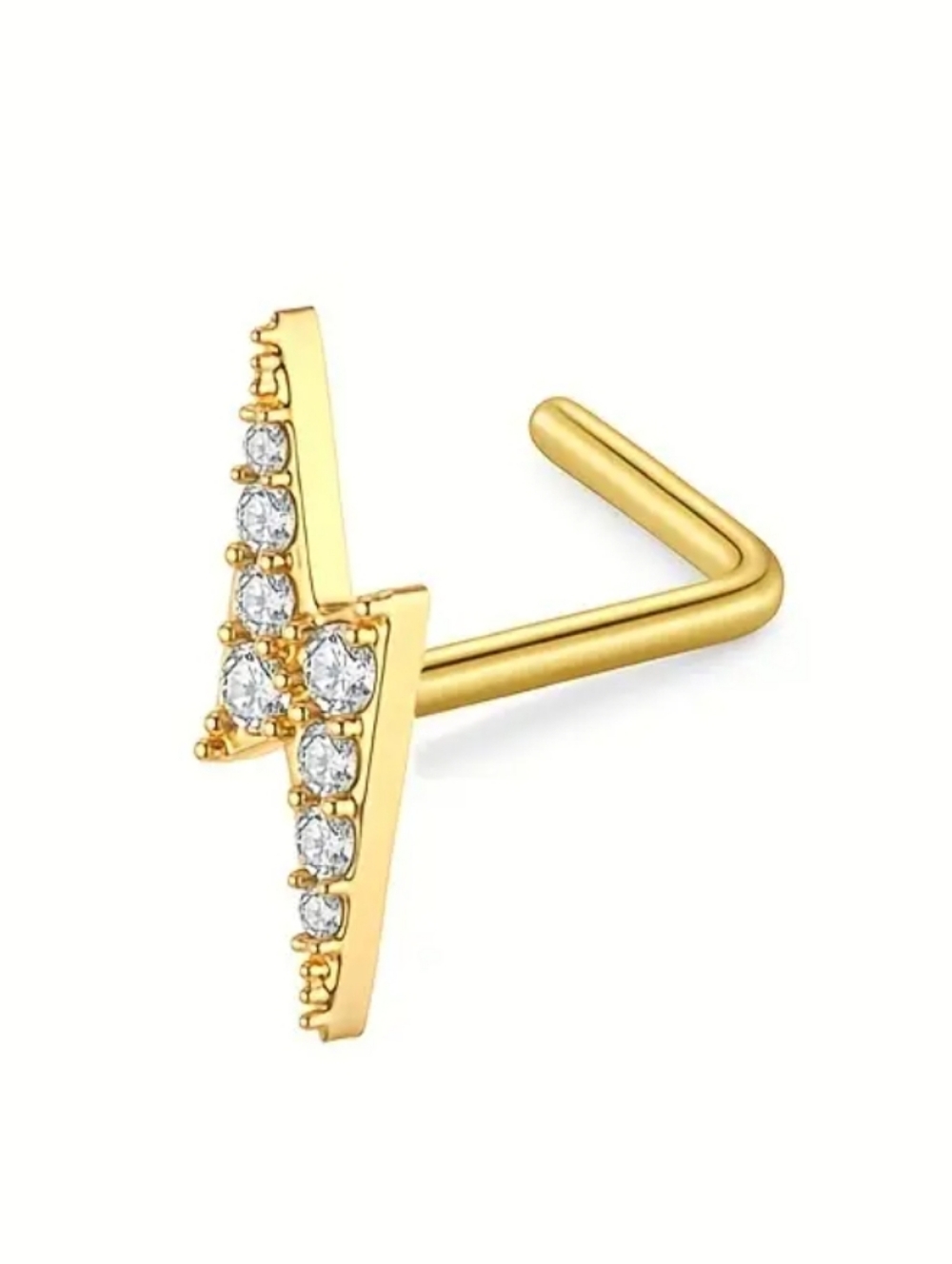 lightning bold nose ring